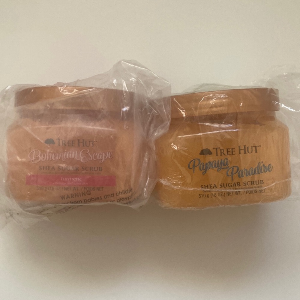 Bohemian Escape and Papaya Paradise Rare Tree hut Scrub Bundle